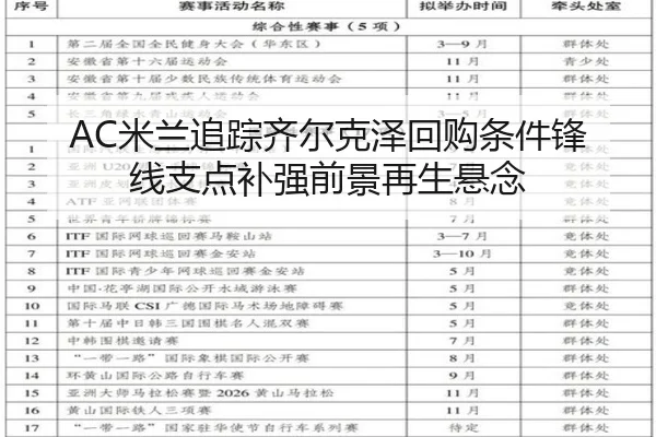 AC米兰追踪齐尔克泽回购条件锋线支点补强前景再生悬念