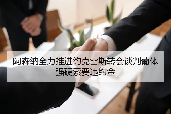 阿森纳全力推进约克雷斯转会谈判葡体强硬索要违约金